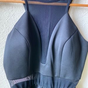 Black dress with net detailing!